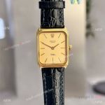 Replica Rolex Vintage Cellini Swiss Quartz Watches Yellow Gold